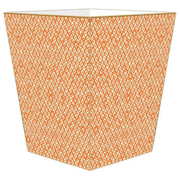 Berkely Orange Ikat Wastepaper Basket