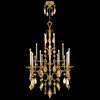 Fine Art Lamps 714640-1ST Encased Gems Gold Multi Color Crystal 24 Light Chandel
