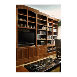 Traditional Built-In Library in Cherry - Furniture