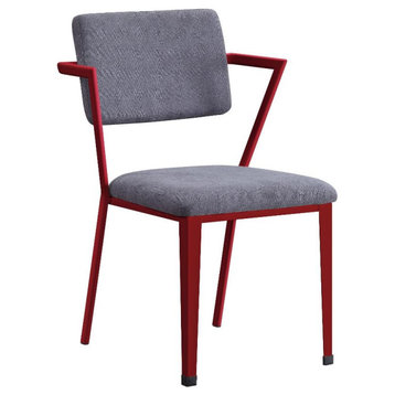 Acme Cargo Office Chair Gray Fabric and Red