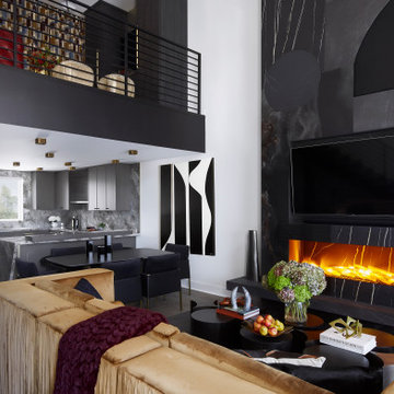 Modern Loft Bungalow Living Room
