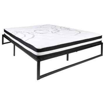 Flash Furniture Louis Queen Bed Frame & Mattress Set Xu-Bd10001-10Psm-Q-Gg
