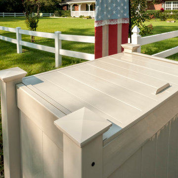 OUTDOOR GARBAGE CAN STORAGE BINS