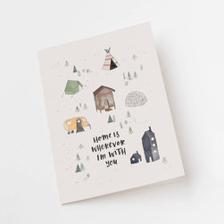 Home Is Wherever Greeting Card - Accessories and Decor