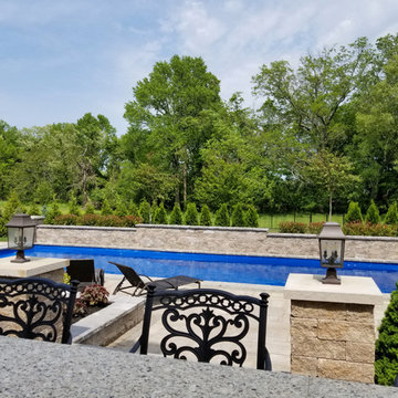 Fiberglass Pool Installation & Back Yard Makeover - Lincroft NJ