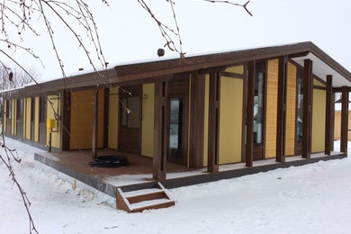 Modelo de diseño residencial nórdico de tamaño medio
