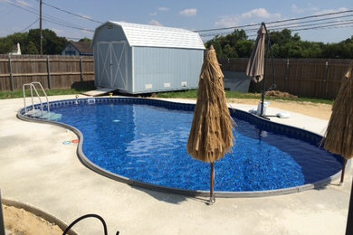 Example of a classic pool design in Houston