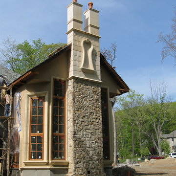 Stucco, veneer stone, brick and ArcusStone