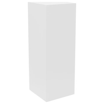 Display Column and Pedestal, Satin White, Small
