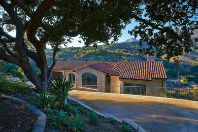 Tuscan exterior home photo in Santa Barbara