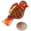 GlassOfVenice Murano Glass Dove Bird - Red