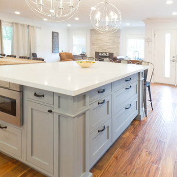 Walnut Creek General Remodeling - Kitchen - living fireplace