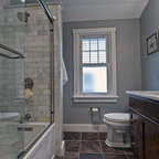 Luxury Makeover to small shower alcove - Contemporary - Bathroom