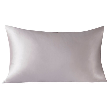 Madison Park Mulberry Silk Luxury Single Pillowcase, Lavender, Standard