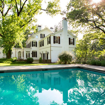 Back of the house and pool