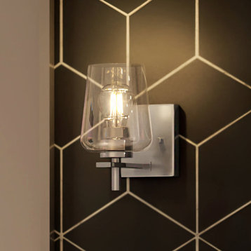 Luxury New Traditional Wall Sconce, Brushed Nickel