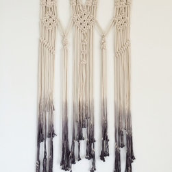 Dip Dyed Modern Boho Macrame Wall Hanging - Tapestries