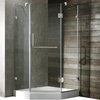 Vigo 40 x 40 Frameless Neo-Angle 3/8in.  Clear/Brushed Nickel Shower Enclosure w