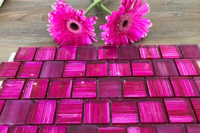 Pink Glass Mosaic