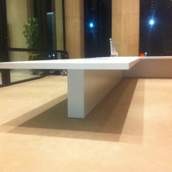 Contemporary Conference Table - Desks And Hutches
