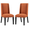Baron Dining Chair Fabric Set of 2, Orange