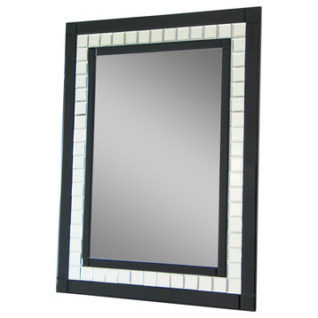 Wayborn Black Diamond Cut Mirror in Black