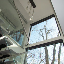Motorized Sunscreen Roller Shades - Transitional Home - Oakville - Roller Shades