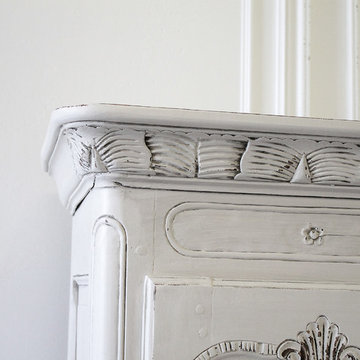 Early 19th Century Petite Painted Country French Cupboard