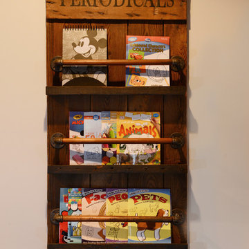 Vintage Repurposed Magazine Rack