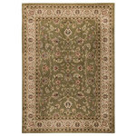 Well Woven - Well Woven Barclay Sarouk Rug, Green, 9'3'' X 12'6'' - Velvety soft pile. Warm jewel and neutral tones. Serged on all sides for durability. 100% jute backing is safe for wood floors.