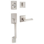 Sure-Loc Hardware - Modern Series Stockholm Handleset With Square Thumb Turn, Satin Stainless - Enhance your home's appearance with this Modern Series Stockholm Handleset With Square Thumb Turn from Sure-Loc Hardware. Best used for: Entrance Doors.