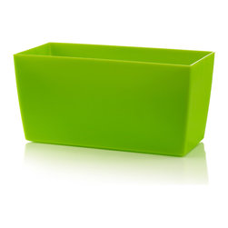 Plastic Coimbra Planter Plastic - Green - Outdoor Plant Pots & Planters