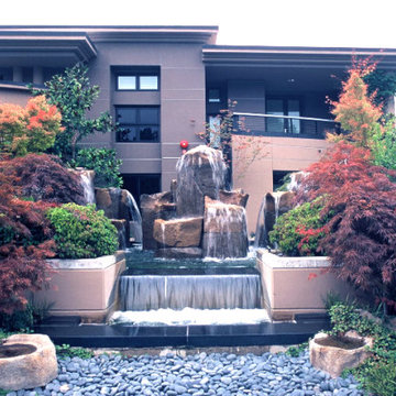 Water's Edge - water feature shared by public and private spaces