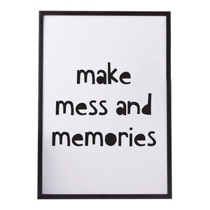 "Make A Mess and Memories" Paper Print, A4