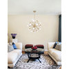Element 17 Light Chandelier With Sun Gold Finish