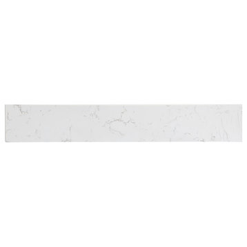 24" Backsplash, Calacatta White