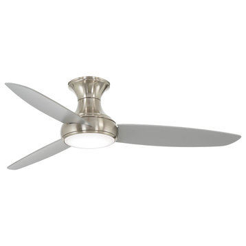 Minka-Aire Concept III 54" LED Ceiling Fan F467L-BNW - Brushed Nickel Wet