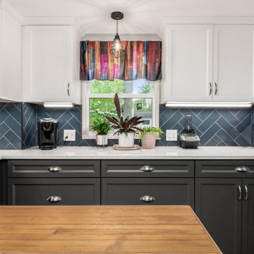 Two-Tone Kitchen Remodel Done With New Kitchen Solvers Legacy Cabinets