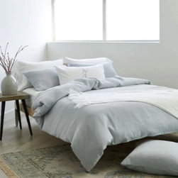 Xavier Washed Piqu&eacute; Mineral - Bedding