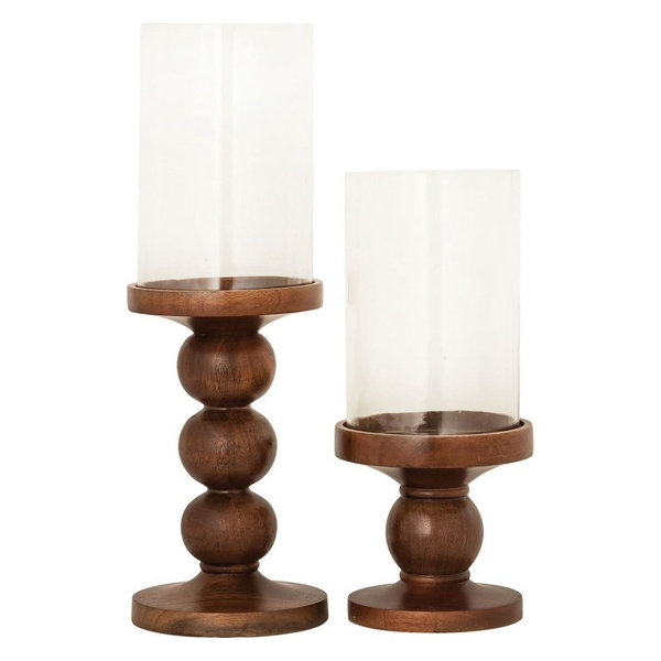 Bailey Street Home9 5 Inch Server Candle Holder Made Of Glass Iron In Zinc Clear Color Dailymail