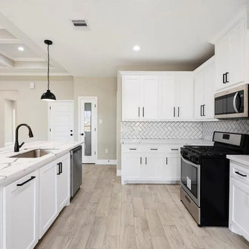 Simple White kitchen Remodeling for a New House