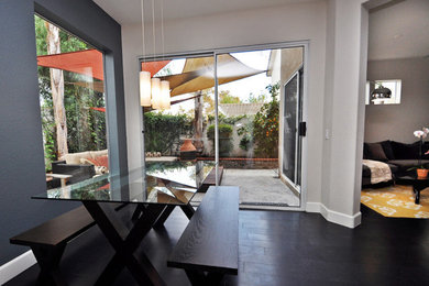 Example of a trendy dining room design in Los Angeles