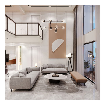 Duplex Living Room | Contemporary | Artis Interiorz | Bangalore