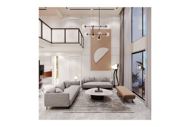 Duplex Living Room | Contemporary | Artis Interiorz | Bangalore