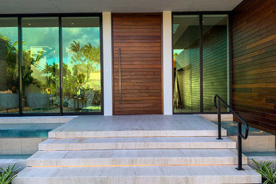 Trendy entryway photo in Miami