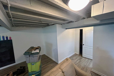 Inspiration for a basement remodel in Detroit