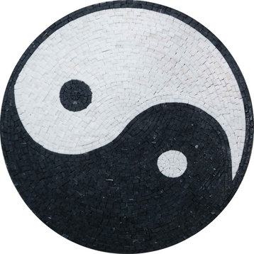 Mosaic Medallion - Yin & Yang