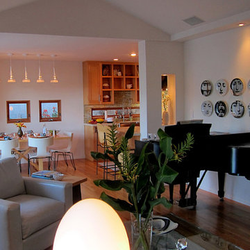 Open Living space in Modern Cottage in Santa Barbara CA