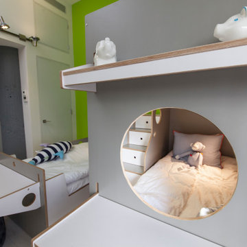 Three Brothers Share a Room: A Bunk and a Twin Bed