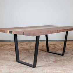 Black Resin River Table by Kristopher Kirkpatrick - Dining Tables
